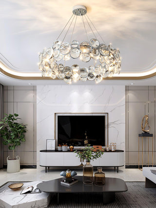 Chrome Round Crystal Chandelier Arkstarhome