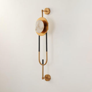 Circular Marble Wall Light Arkstarhome