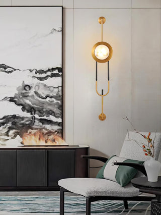 Circular Marble Wall Light Arkstarhome