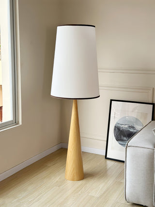 Faux Wood Conical Floor Lamp Arkstarhome
