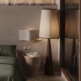 Faux Wood Conical Floor Lamp Arkstarhome