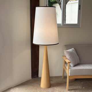 Faux Wood Conical Floor Lamp Arkstarhome