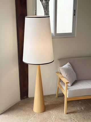Faux Wood Conical Floor Lamp Arkstarhome