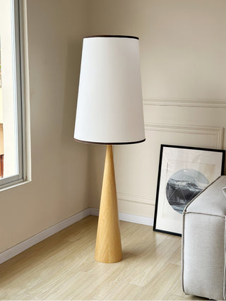 Faux Wood Conical Floor Lamp Arkstarhome