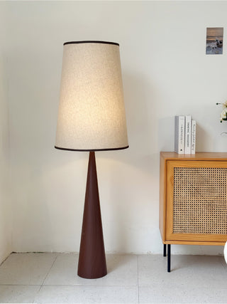 Faux Wood Conical Floor Lamp Arkstarhome