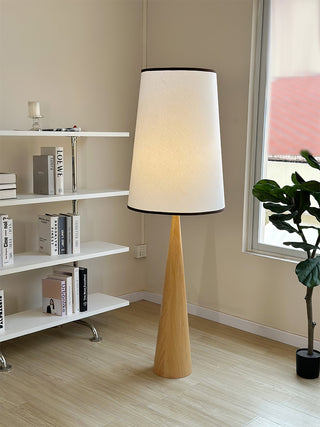 Faux Wood Conical Floor Lamp Arkstarhome