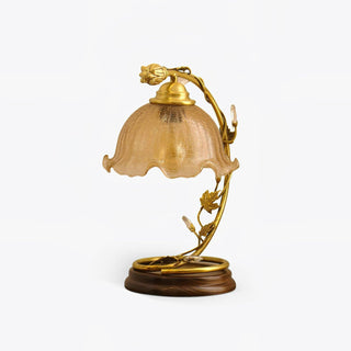 Cracked Glass Brass Table Lamp Arkstarhome