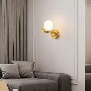 Curved Brass Wall Lamp Arkstarhome