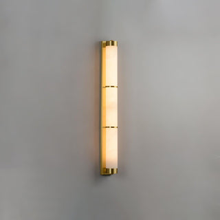 Cylindra Alabaster Brass Wall Light Arkstarhome