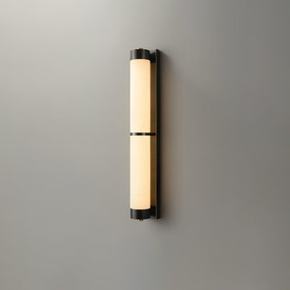 Cylindra Alabaster Brass Wall Light Arkstarhome
