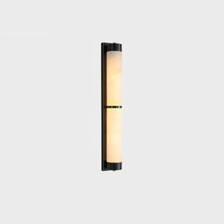 Cylindra Alabaster Brass Wall Light Arkstarhome