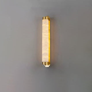 Cylindra Alabaster Brass Wall Light Arkstarhome