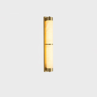 Cylindra Alabaster Brass Wall Light Arkstarhome