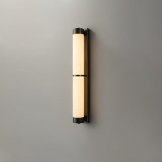 Cylindra Alabaster Brass Wall Light Arkstarhome