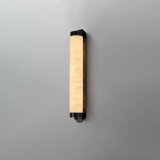 Cylindra Alabaster Brass Wall Light Arkstarhome
