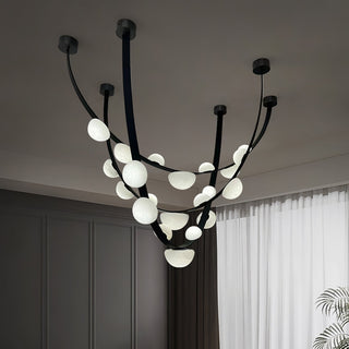 Dew Drops Alabaster Chandelier Arkstarhome
