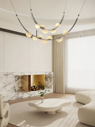 Dew Drops Alabaster Chandelier Arkstarhome