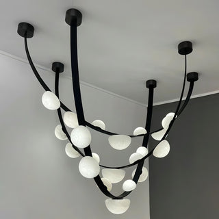 Dew Drops Alabaster Chandelier Arkstarhome