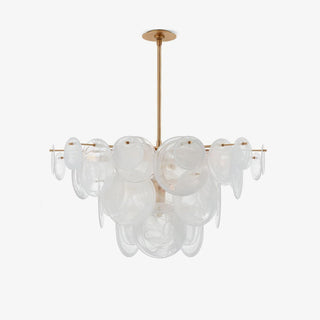 Brass Discs Cascading Chandelier Arkstarhome