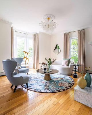 Brass Discs Cascading Chandelier Arkstarhome