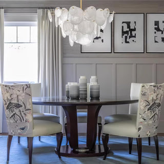 Brass Discs Cascading Chandelier Arkstarhome
