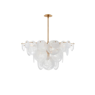 Brass Discs Cascading Chandelier Arkstarhome