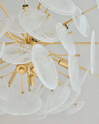 Brass Discs Cascading Chandelier Arkstarhome