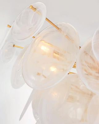Brass Discs Cascading Chandelier Arkstarhome