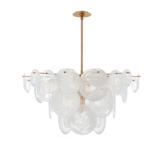 Brass Discs Cascading Chandelier Arkstarhome