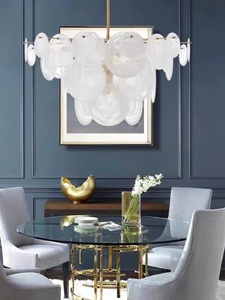 Brass Discs Cascading Chandelier Arkstarhome