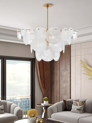 Brass Discs Cascading Chandelier Arkstarhome