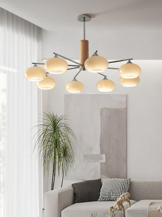 Elliptical Persimmon Chandelier Arkstarhome