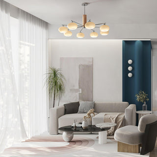 Elliptical Persimmon Chandelier Arkstarhome