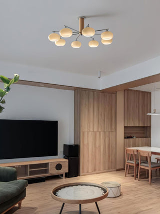 Elliptical Persimmon Chandelier Arkstarhome