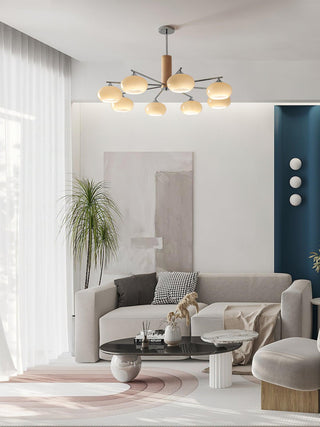 Elliptical Persimmon Chandelier Arkstarhome