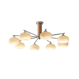 Elliptical Persimmon Chandelier Arkstarhome