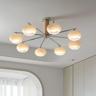 Elliptical Persimmon Chandelier Arkstarhome