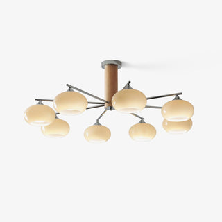 Elliptical Persimmon Chandelier Arkstarhome