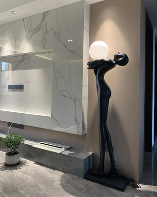 Embrace Ball Sculpture Floor Lamp Arkstarhome