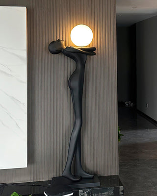 Embrace Ball Sculpture Floor Lamp Arkstarhome