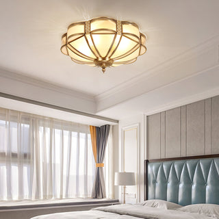 Floral Brass Ceiling Lamp Arkstarhome