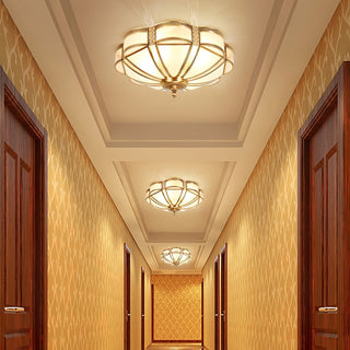 Floral Brass Ceiling Lamp Arkstarhome