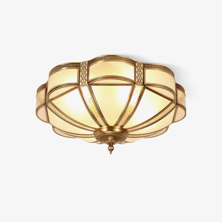 Floral Brass Ceiling Lamp Arkstarhome