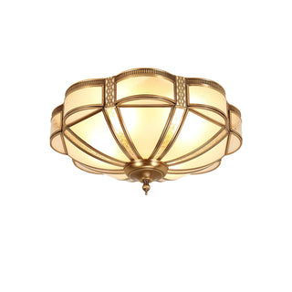 Floral Brass Ceiling Lamp Arkstarhome