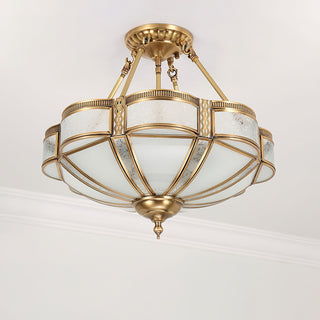 Floral Brass Ceiling Lamp Arkstarhome
