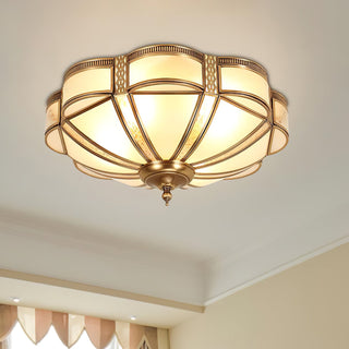 Floral Brass Ceiling Lamp Arkstarhome