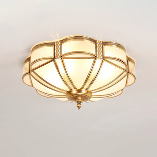 Floral Brass Ceiling Lamp Arkstarhome