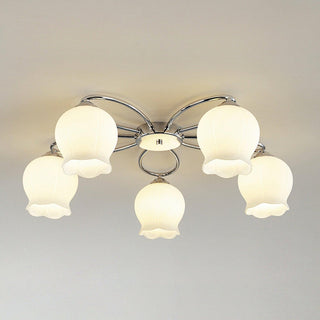Floral Glass Ceiling Lamp Arkstarhome