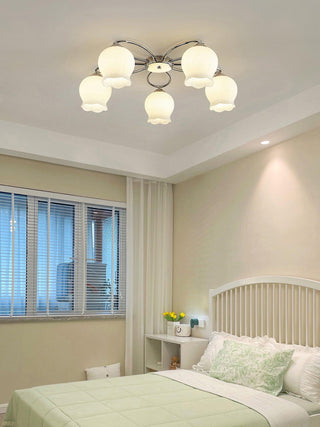 Floral Glass Ceiling Lamp Arkstarhome