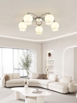Floral Glass Ceiling Lamp Arkstarhome